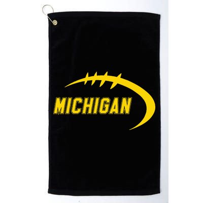Michigan MI Throwback College Font Classic Golf Towel