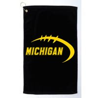 Michigan MI Throwback College Font Classic Golf Towel