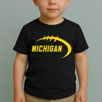 Michigan MI Throwback College Font Classic Toddler T-Shirt