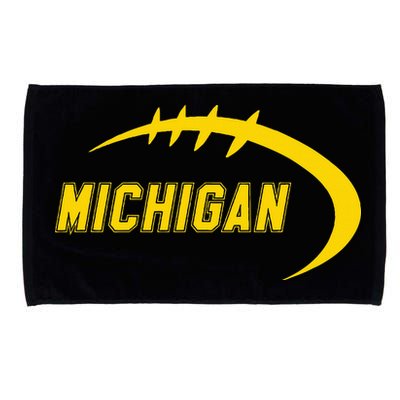 Michigan MI Throwback College Font Classic Microfiber Hand Towel