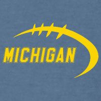 Michigan MI Throwback College Font Classic Garment-Dyed Sweatshirt