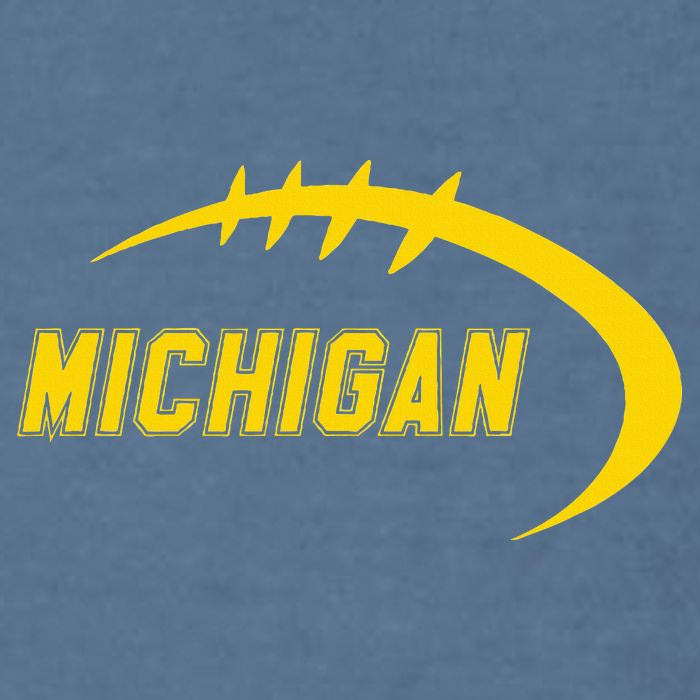 Michigan MI Throwback College Font Classic Garment-Dyed Sweatshirt