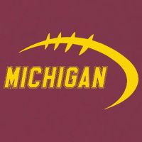 Michigan MI Throwback College Font Classic 16oz Travel Tumbler