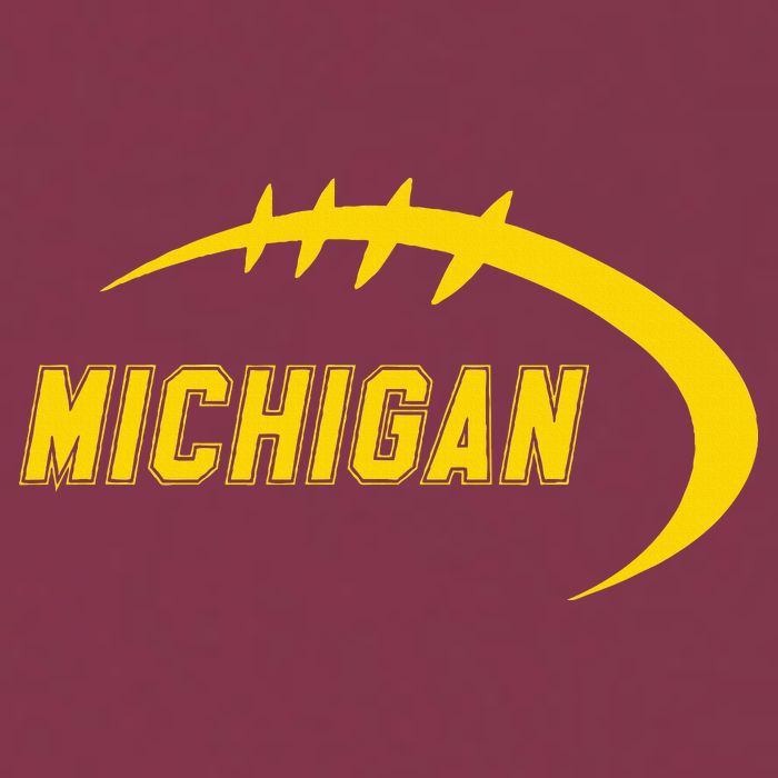 Michigan MI Throwback College Font Classic 16oz Travel Tumbler