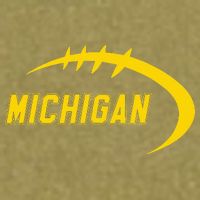 Michigan MI Throwback College Font Classic Garment-Dyed Women's Muscle Tee