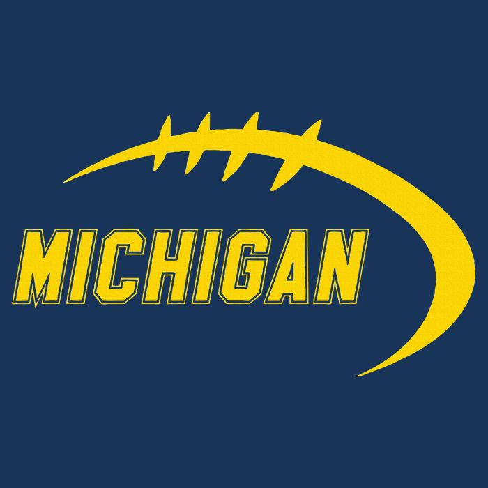 Michigan MI Throwback College Font Classic Infant Baby Jersey Bodysuit