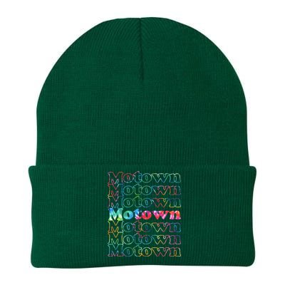 Motown Music Tie Dye Knit Cap Winter Beanie