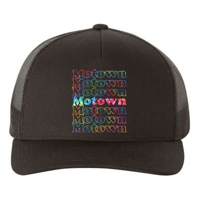 Motown Music Tie Dye Yupoong Adult 5-Panel Trucker Hat