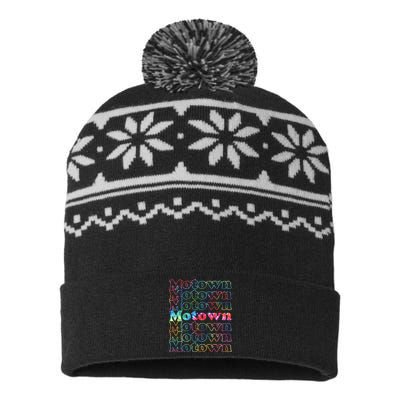 Motown Music Tie Dye USA-Made Snowflake Beanie