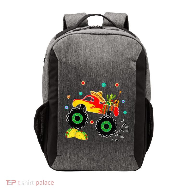 Mexican Monster Truck Taco Cinco De Mayo Party Vector Backpack