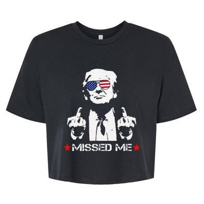 Missed Me Trump 2024 Bella+Canvas Jersey Crop Tee