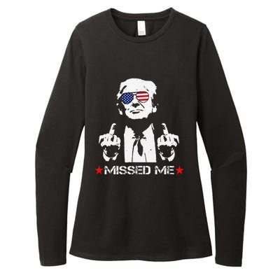 Missed Me Trump 2024 Womens CVC Long Sleeve Shirt