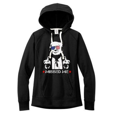 Missed Me Trump 2024 Women's Fleece Hoodie