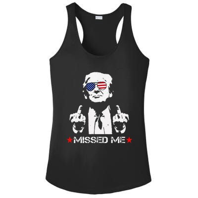 Missed Me Trump 2024 Ladies PosiCharge Competitor Racerback Tank