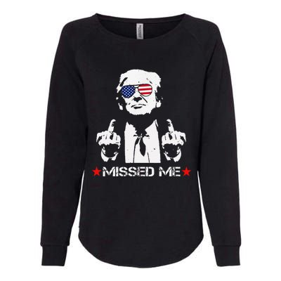 Missed Me Trump 2024 Womens California Wash Sweatshirt