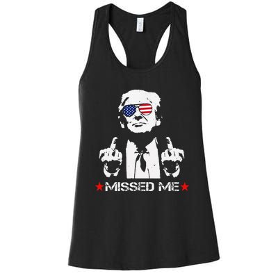 Missed Me Trump 2024 Women's Racerback Tank