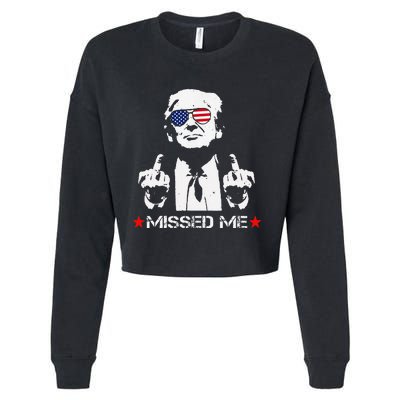 Missed Me Trump 2024 Cropped Pullover Crew