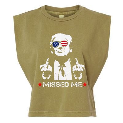 Missed Me Trump 2024 Garment-Dyed Women's Muscle Tee