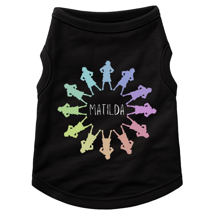 Matilda Musical Theatre Gradient Colour Circle Doggie Tank