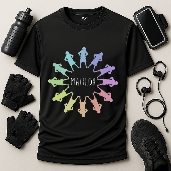 Matilda Musical Theatre Gradient Colour Circle Performance Shirt