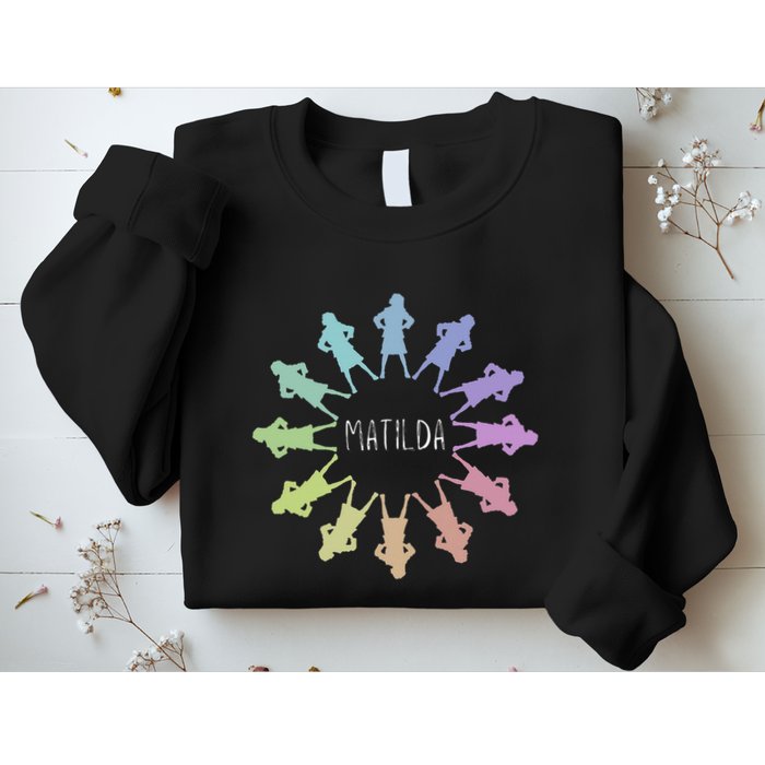 Matilda Musical Theatre Gradient Colour Circle Sweatshirt