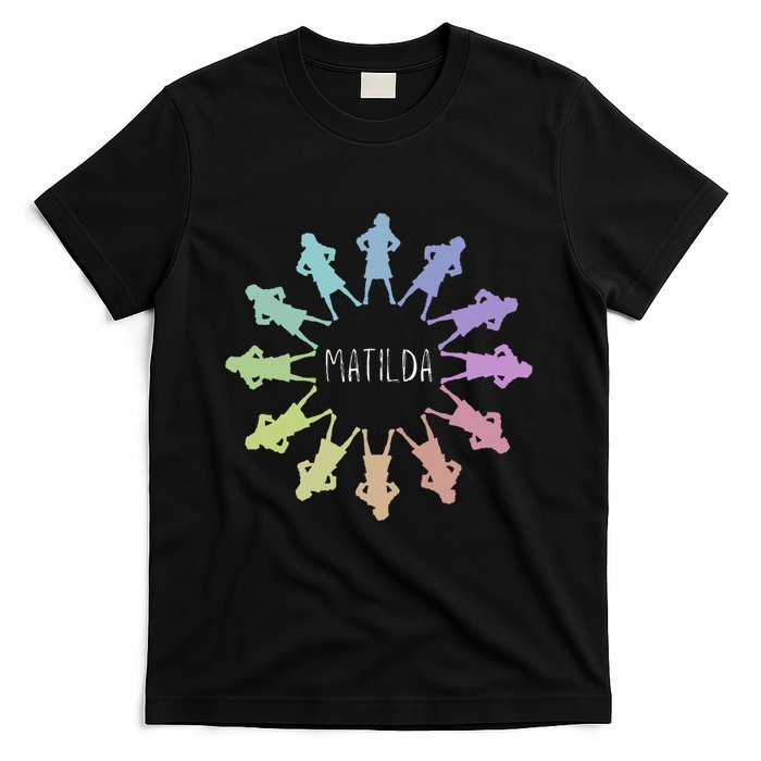 Matilda Musical Theatre Gradient Colour Circle T-Shirt