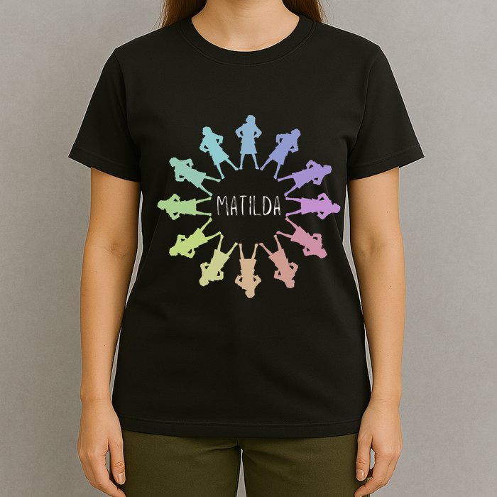 Matilda Musical Theatre Gradient Colour Circle T-Shirt