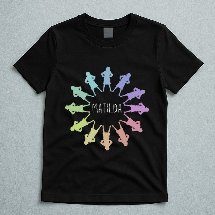 Matilda Musical Theatre Gradient Colour Circle T-Shirt