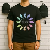 Matilda Musical Theatre Gradient Colour Circle T-Shirt