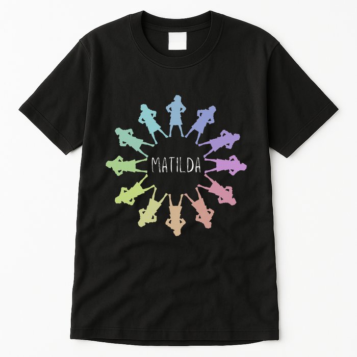 Matilda Musical Theatre Gradient Colour Circle Tall T-Shirt