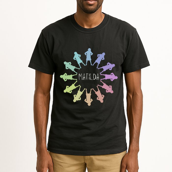Matilda Musical Theatre Gradient Colour Circle Tall T-Shirt