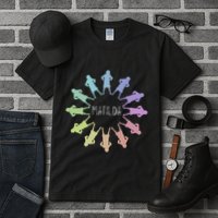 Matilda Musical Theatre Gradient Colour Circle Tall T-Shirt