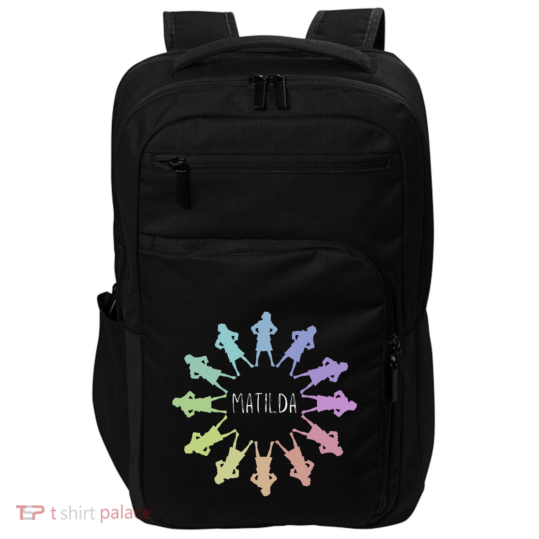 Matilda Musical Theatre Gradient Colour Circle Impact Tech Backpack