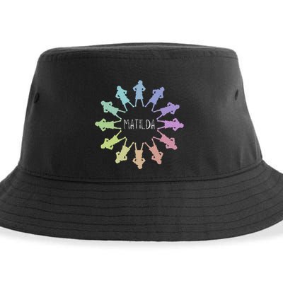 Matilda Musical Theatre Gradient Colour Circle Sustainable Bucket Hat
