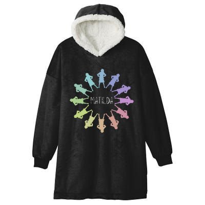 Matilda Musical Theatre Gradient Colour Circle Hooded Wearable Blanket