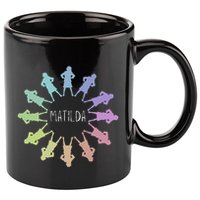 Matilda Musical Theatre Gradient Colour Circle 11oz C Handle Ceramic Mug