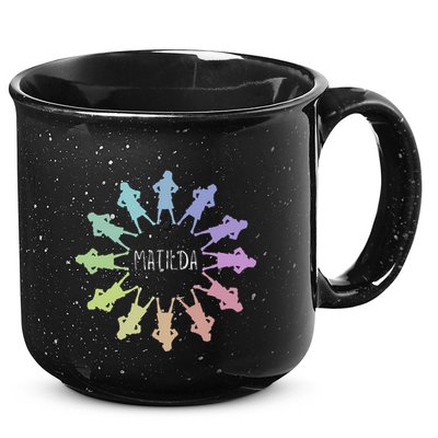 Matilda Musical Theatre Gradient Colour Circle 15oz Campfire Ceramic Mug