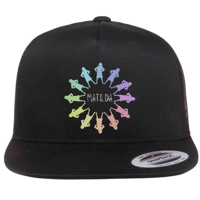 Matilda Musical Theatre Gradient Colour Circle Flatbill Hat