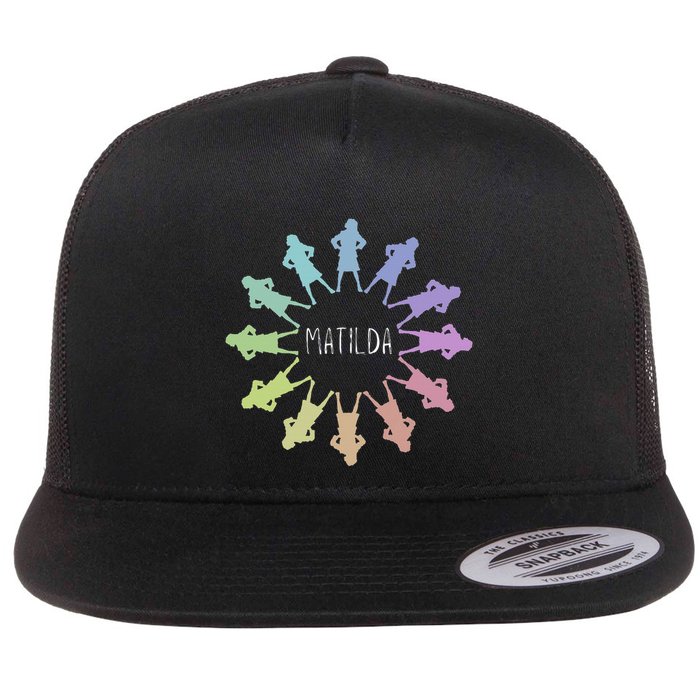 Matilda Musical Theatre Gradient Colour Circle Flatbill Hat