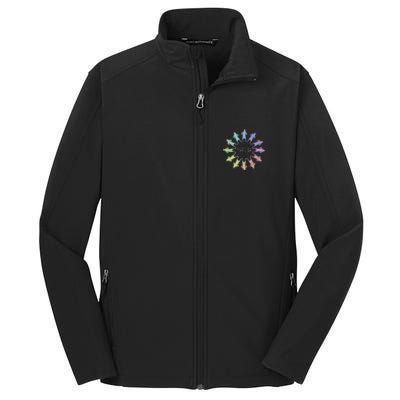 Matilda Musical Theatre Gradient Colour Circle Core Soft Shell Jacket