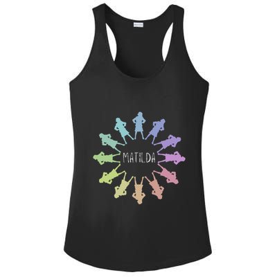 Matilda Musical Theatre Gradient Colour Circle Ladies PosiCharge Competitor Racerback Tank