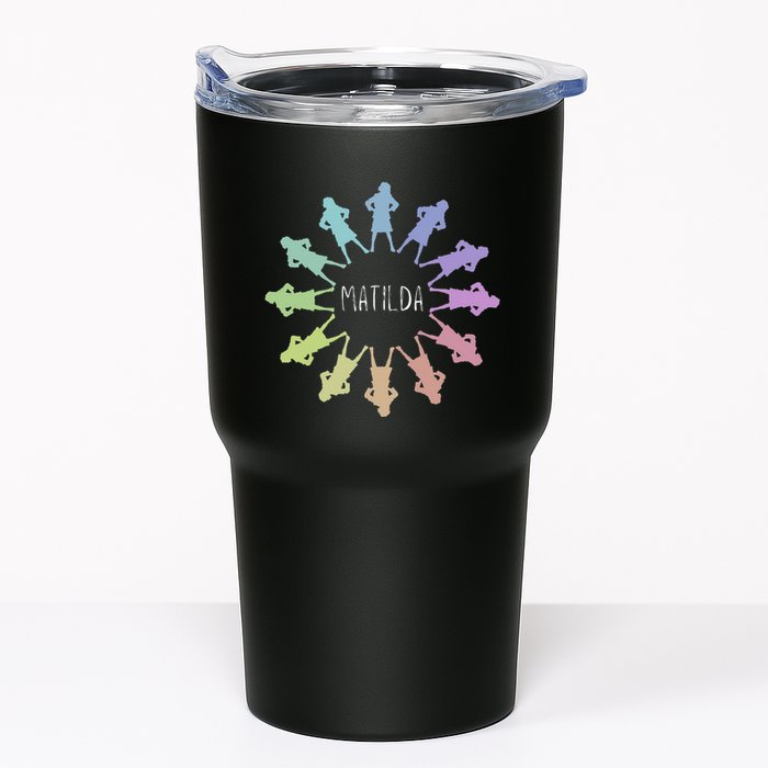 Matilda Musical Theatre Gradient Colour Circle Tumbler