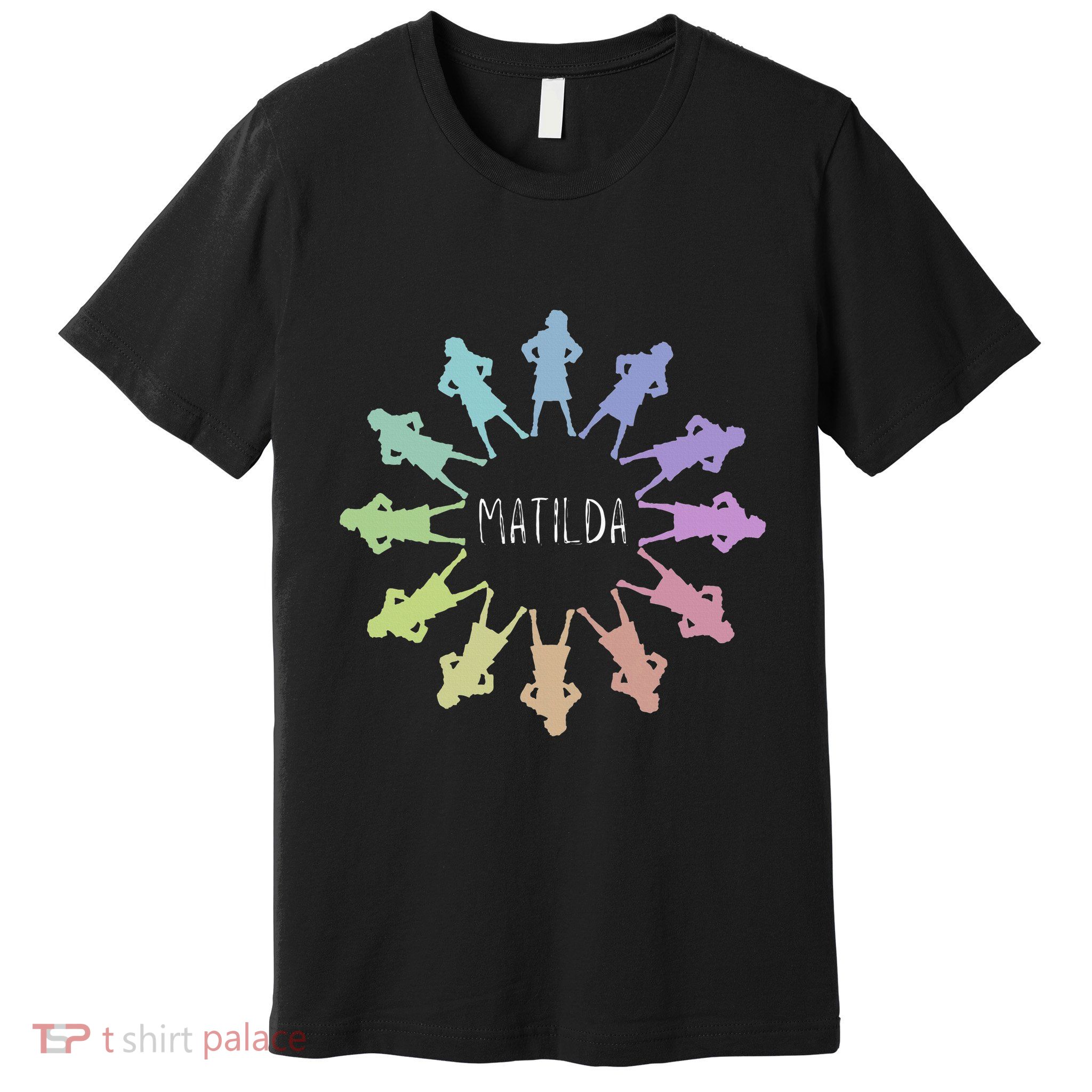 Matilda Musical Theatre Gradient Colour Circle Premium T-Shirt