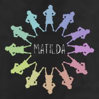 Matilda Musical Theatre Gradient Colour Circle 25L Jumbo Tote