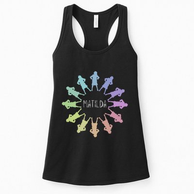 Matilda Musical Theatre Gradient Colour Circle Womens Tank Top