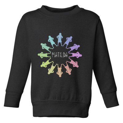 Matilda Musical Theatre Gradient Colour Circle Toddler Sweatshirt