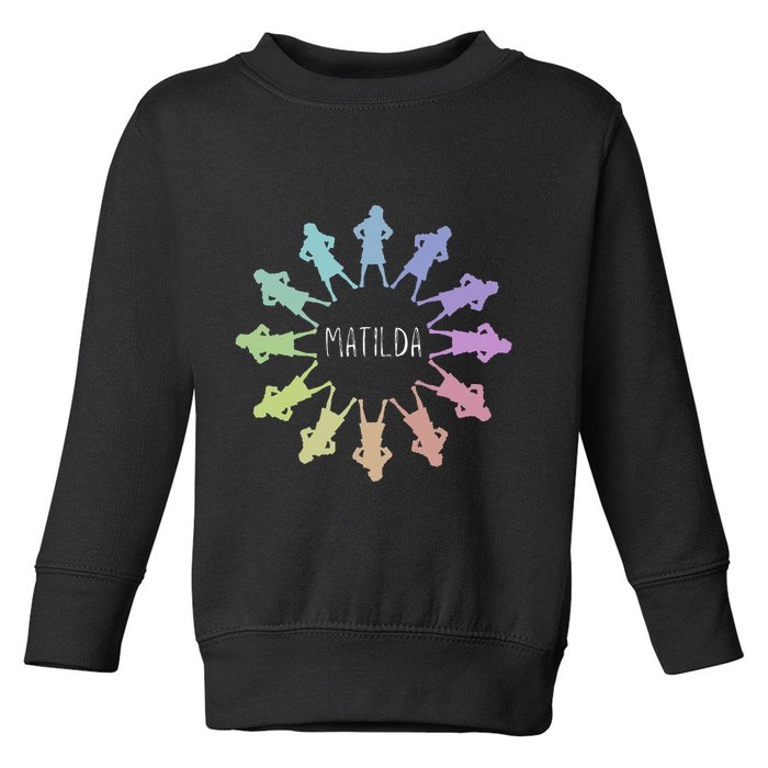 Matilda Musical Theatre Gradient Colour Circle Toddler Sweatshirt