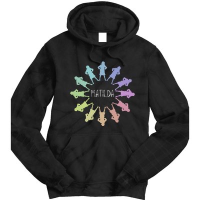Matilda Musical Theatre Gradient Colour Circle Tie Dye Hoodie