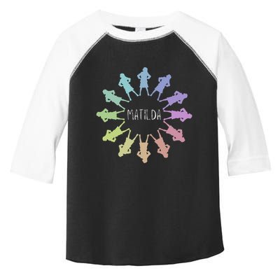 Matilda Musical Theatre Gradient Colour Circle Toddler Fine Jersey T-Shirt