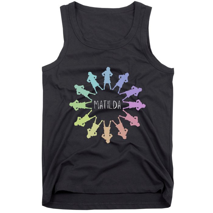 Matilda Musical Theatre Gradient Colour Circle Tank Top